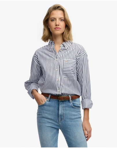 Superdry - Poplin Relaxed Long Sleeve Shirt