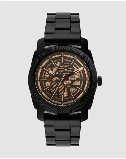 Fossil - Machine Black Analogue Watch