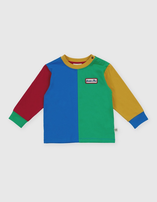 Goldie + Ace - Splice Colour Block LS Top - Babies-Kids