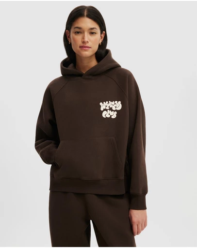 Cotton On Body Active - Plush Premium Graphic Hoodie
