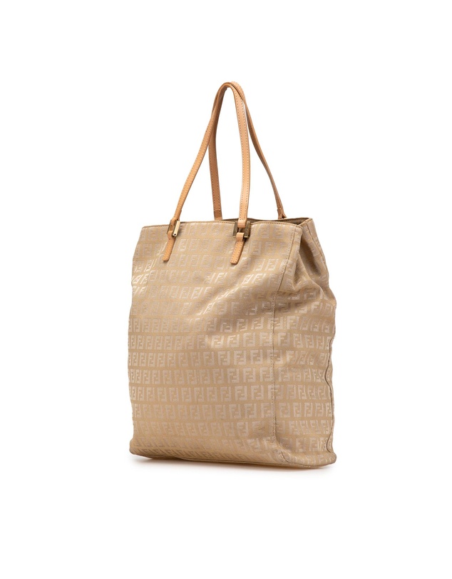 Pre-Loved by Azura Reborn - Pre-Loved fendi Beige Fendi Logo Tote Bag