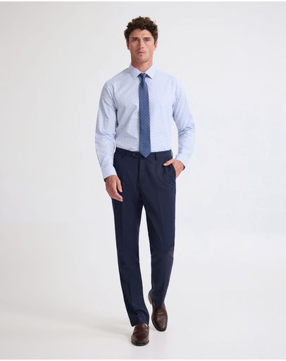 Sky And Navy Check