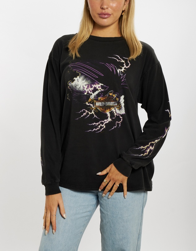 Vintage by The Real Deal - Pre Loved - Vintage Harley Davidson Long Sleeve Tee
