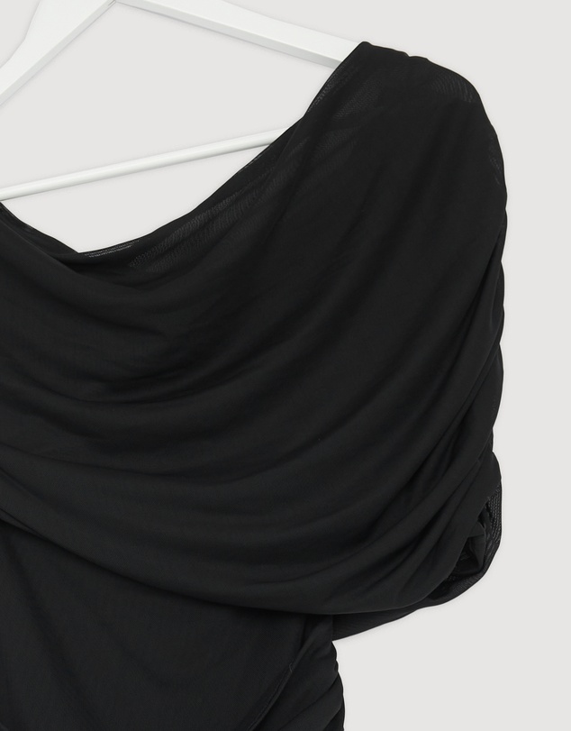 Revibe - Repaired CHANCERY Margot One Shoulder Drape Maxi Dress - AU 10