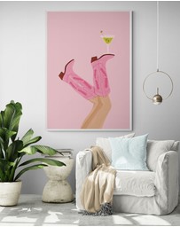Inka Arthouse - Martini In Texas Art Print