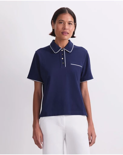Sportscraft - Tara Tipped Pique Polo