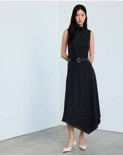M.N.G - Check Belt Dress
