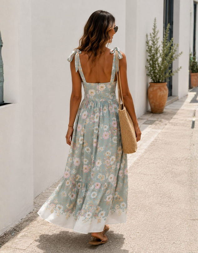 Esther & Co - Zyrelise Dress - Mint Floral