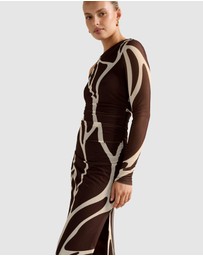 Forever New - Gemma Tipped Shoulder Midi Dress