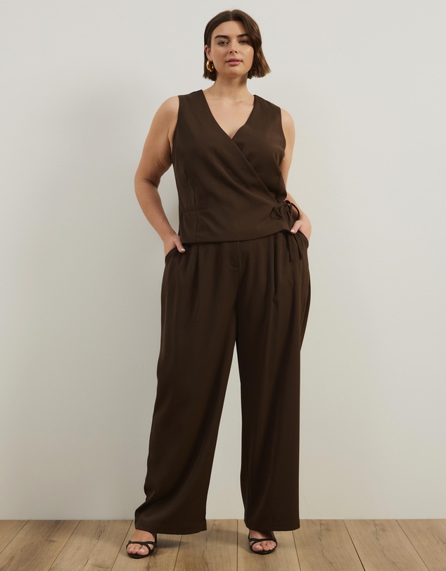 Atmos&Here Curvy - Freida Wrap Vest Top