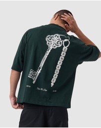 Zanerobe - Keychain Flow Crop Tee Forest