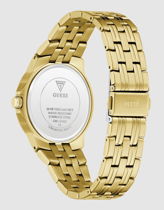 GUESS - GUESS Mens Gold-Tone Analogue Watch