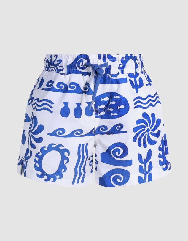 Skwosh - Greek Yoghurt Boys Swim Shorts in White
