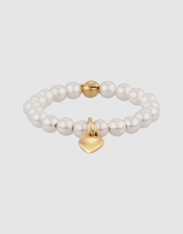 Elli Jewelry - Swarovski® Pearl Heart Charm Ring