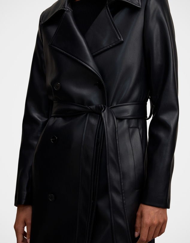 Forever New - Sabina Faux Leather Trench Coat