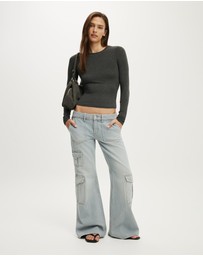 Cotton On - Low Relaxed Flare Jean