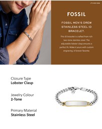 Fossil - Drew Two Tone Bracelet