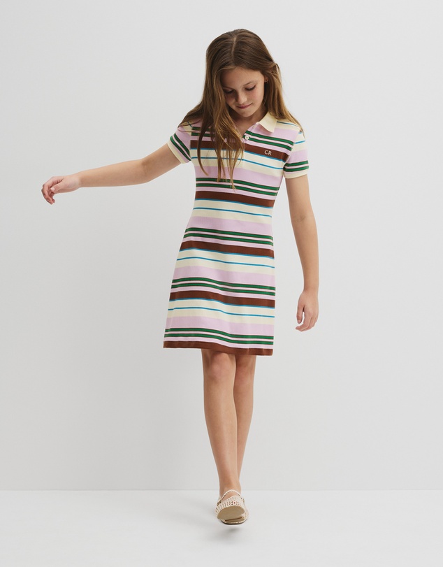 Country Road - Short Sleeve Collar Polo Dress