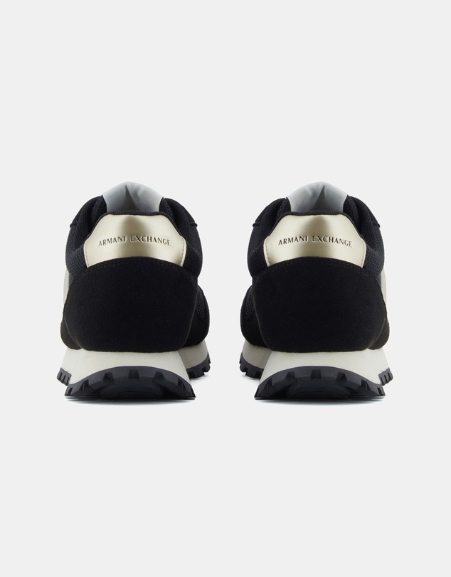 Armani Exchange - Drop Micro Suede Sneakers - Women's