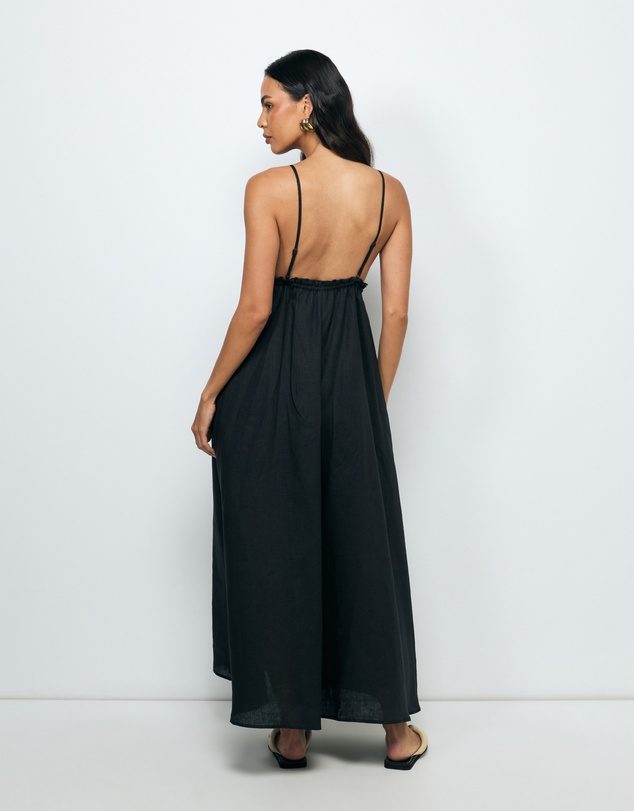 AERE - Jaylah Linen Slip Dress