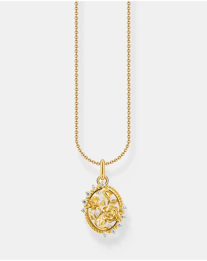 THOMAS SABO - Romance Necklace with Rose pendant