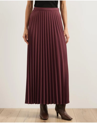 Atmos&Here - Evie Pleated Midi Skirt