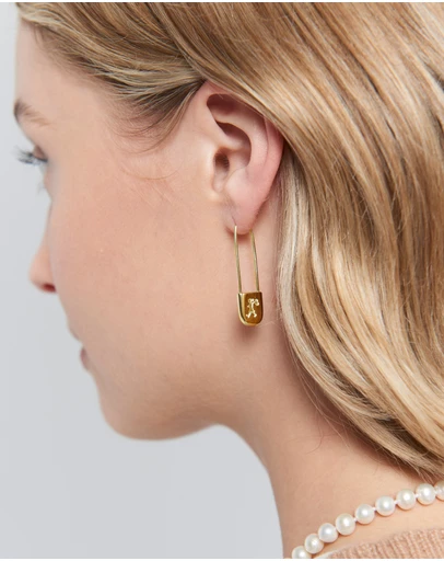 Karen Walker - Runaway Safety Pin Earrings