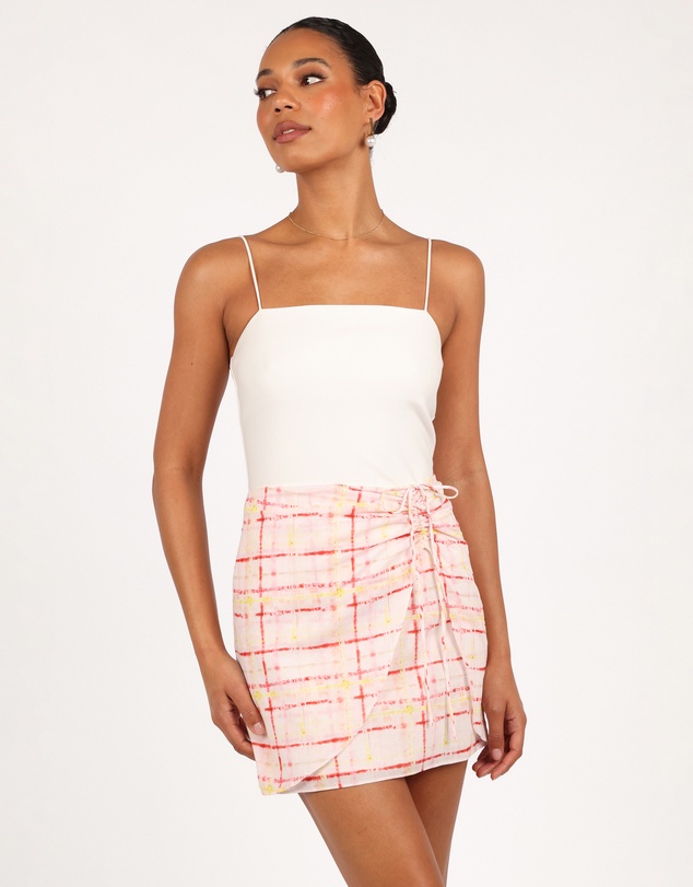 Petal & Pup - Mirha Mini Skirt - Sunset Check