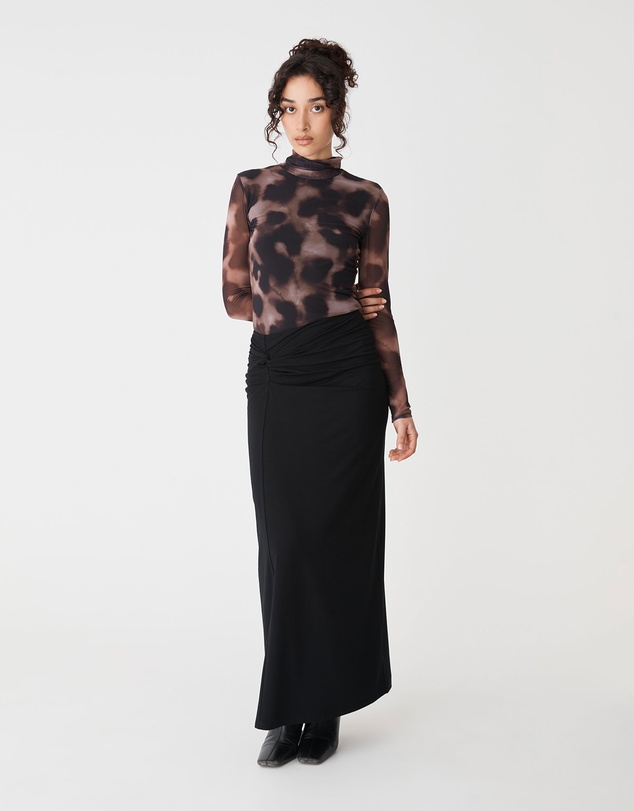 Forcast - Dasha Ruched Bamboo Skirt