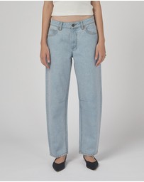 DRICOPER DENIM - Chloe Mid Rise Barrel Jeans