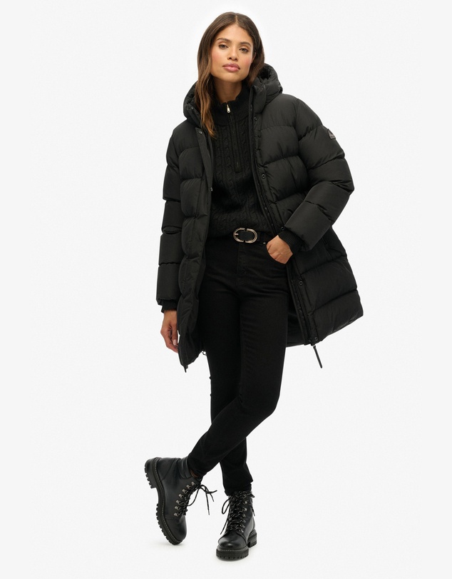 Superdry - Hooded Sports Puffer Mid Jacket