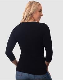 B Free Intimate Apparel - Bamboo 3/4 Sleeve Top