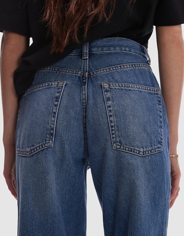 TOPSHOP - High Rise Straight Kort Jeans