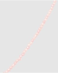 Elli Jewelry - Necklace Quartz Beaded Summer 925 Sterling Silver Gold-Plated