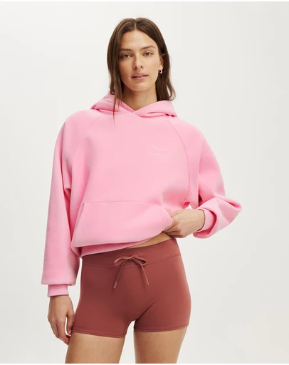 Cotton On Body Active - Plush Premium Graphic Raglan Hoodie