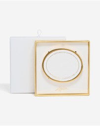 Lovisa - Waterproof Gold Plated Stainless Steel Cubic Zirconia Flower Bangle