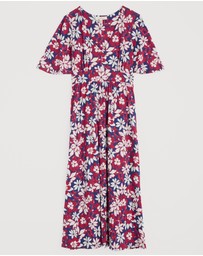 Seasalt - Seasalt Cornwall Seashore Floral Yacht Chateaux Dress (Half Sleeve)