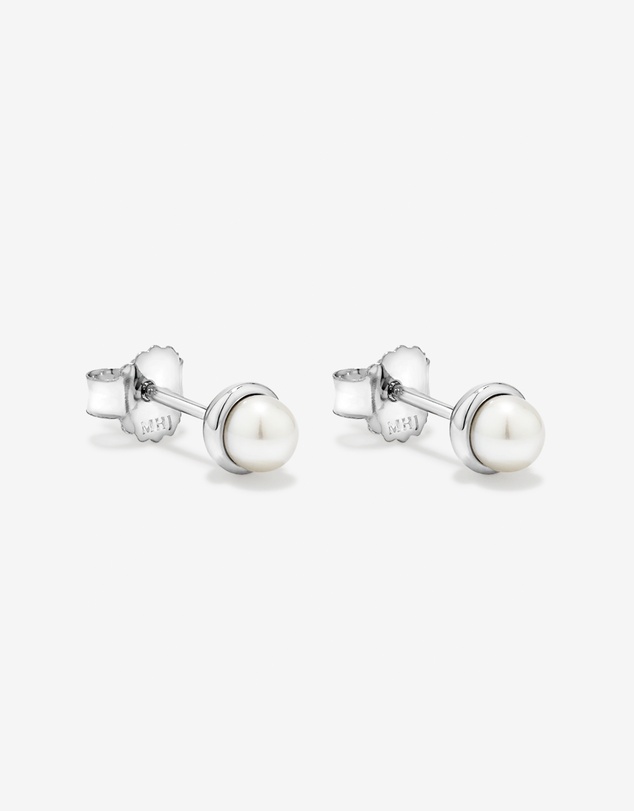 Michael Hill - Cultured Freshwater Pearl Stud Earrings in Sterling Silver