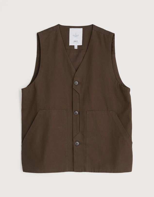 Seasalt - Seasalt Cornwall Brown Metern Waistcoat