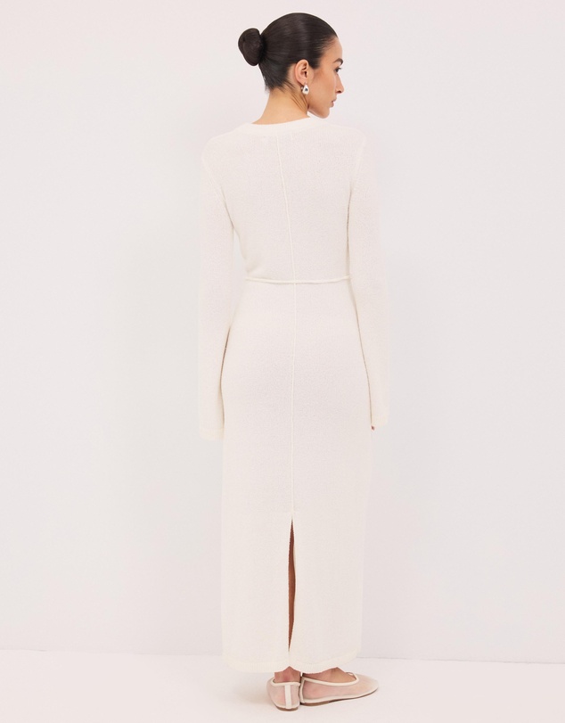 Calli - Iris Long Sleeve Knitted Maxi Dress