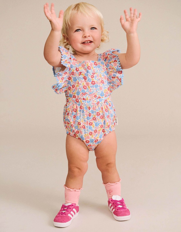 Huxbaby - Vintage Floral Playsuit - Babies