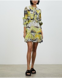 Asilio - Long Sleeve Print Mini Dress