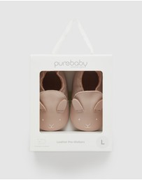 Purebaby - Leather Pull On Slipper-Babies
