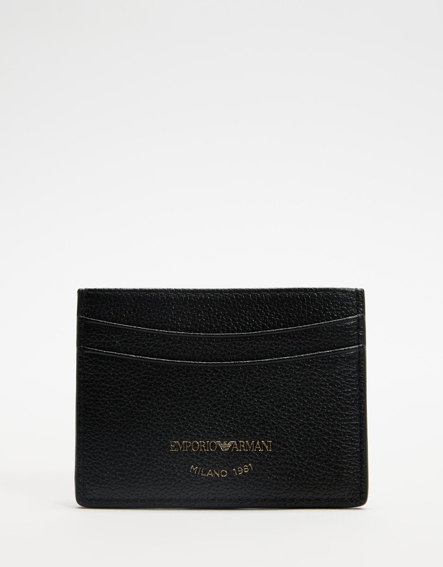 Emporio Armani - Tumbled Leather Card Holder
