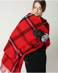 Ozwear Connection Uggs - Ugg 100% Australian Merino Wool Reversible Wrap Red