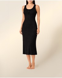 Gingerlilly - Monique Long Sleeveless Henley Dress