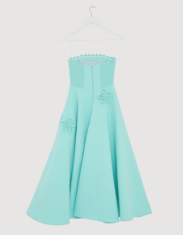 Revibe - Repaired BY JOHNNY. Sky Flower Strapless Dress - AU 12