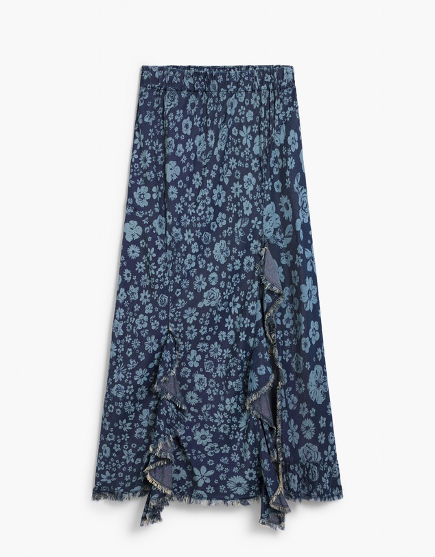 Desigual - Denim ruffle skirt