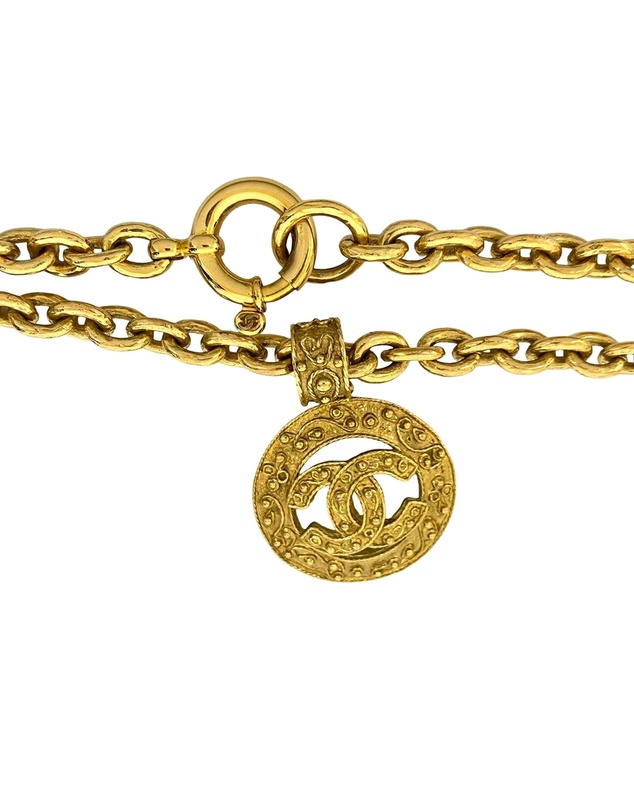 Pre-Loved by Azura Reborn - Pre-Loved CC Gold Plated Medallion Chain Necklace