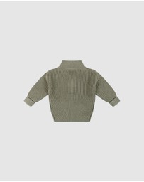 Kynd Baby - Knit Rib Jumper in Olive